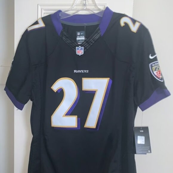 Baltimore Ravens Ray Rice #27 Nike On Field Jersey Kids 2XL Women’s Small/Medium - Picture 1 of 6